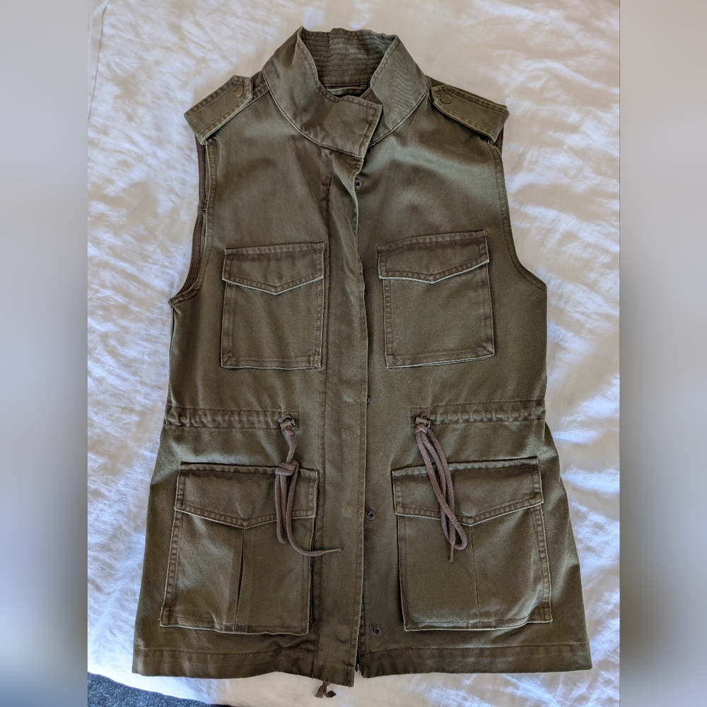 Talula Olive Utility Vest